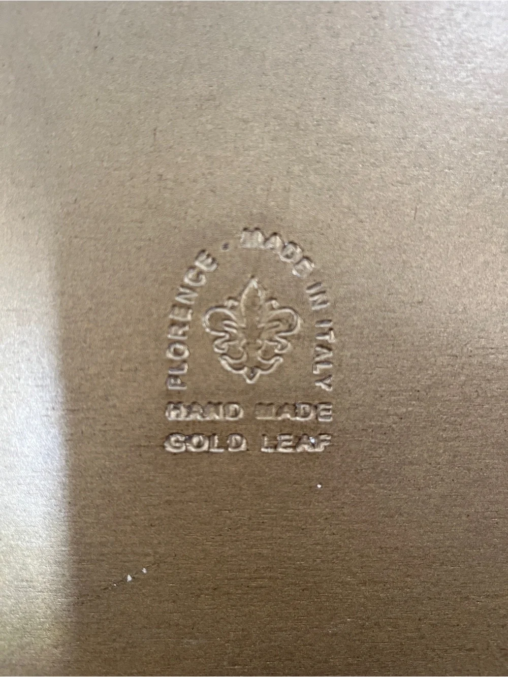 VINTAGE ITALIAN GOLD SERVING TRAYS HANDMADE